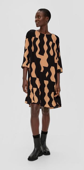 Image du produit s.Oliver Kleid Minikleid mit Plisseefalten (36)