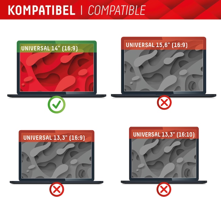 Produktbild Displex Privacy Safe, Laptop Blickschutzfilter (14", 16 : 9)
