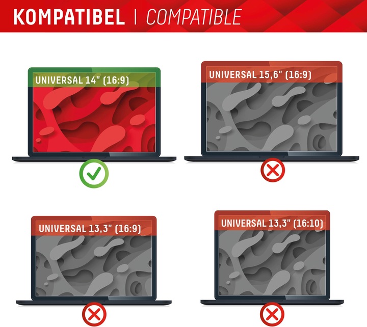 Actual product image Displex Privacy Safe, Laptop Blickschutzfilter (14", 16 : 9)