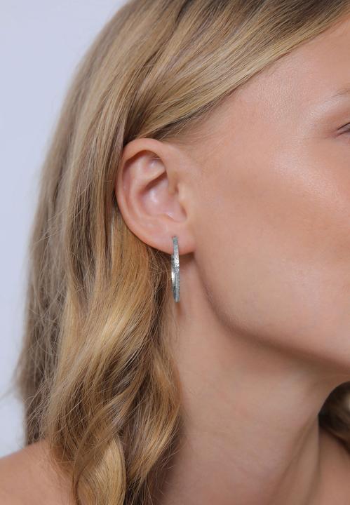 Immagine prodotto Elli Creolen Basic Gehämmert (925 Argento)