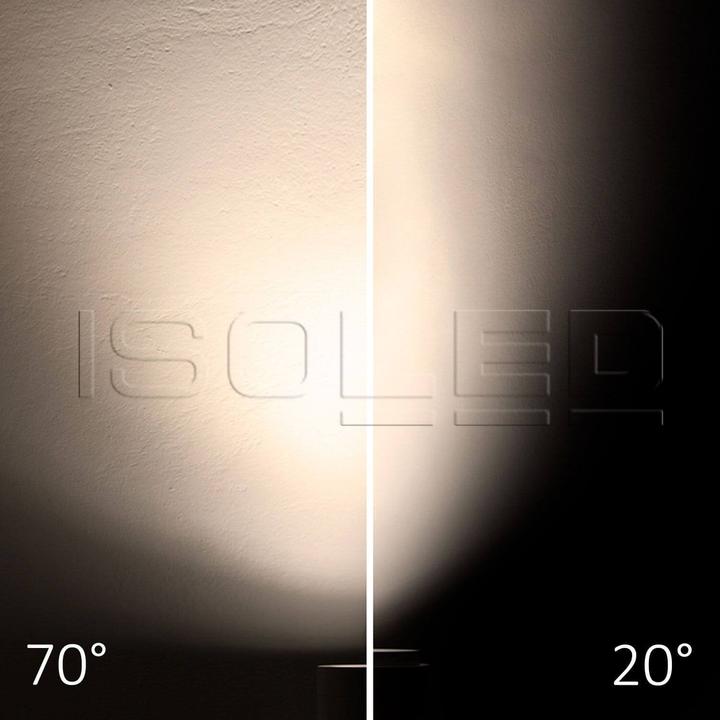 Actual product image Isoled 3-PH track spotlight focusable, 34W, 20°-70°, white matt, Bread 2700K