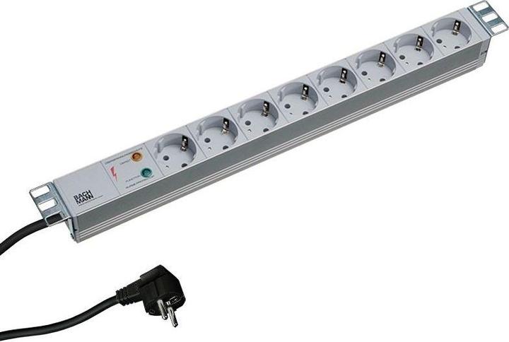 Actual product image Bachmann Steckdosenleiste (8x, CEE 7/3, CEE 7/4, CEE 7/7, Type 13, 2 m)