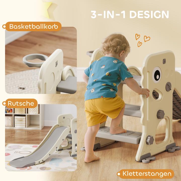 Produktbild Aiyaplay Kinderrutsche Kunststoff Cremeweiss