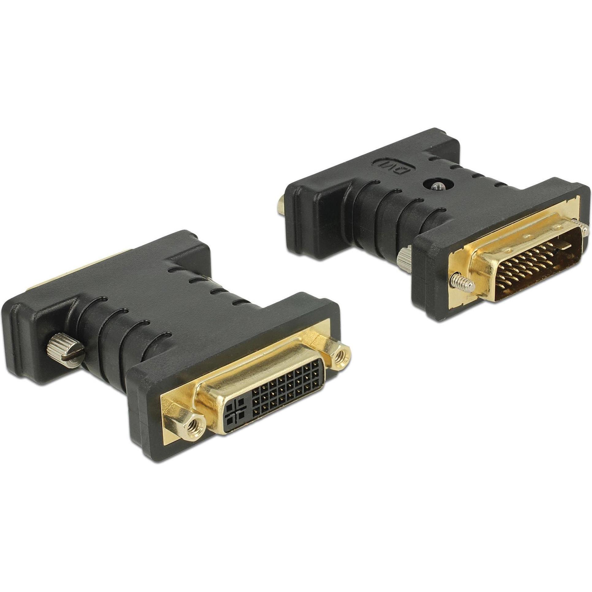 Delock DVI zu (DVI, 5.45 cm), Data + Video Adapter, Schwarz