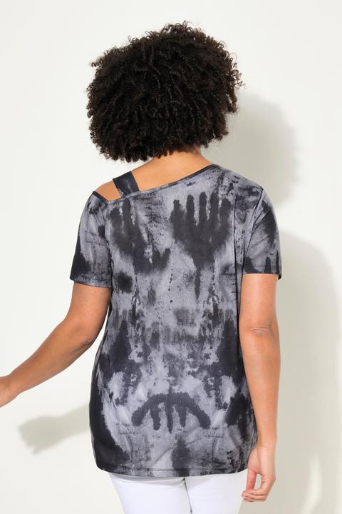 Actual product image Angel of Style T-shirt with batik print and shoulder cut-out (50)