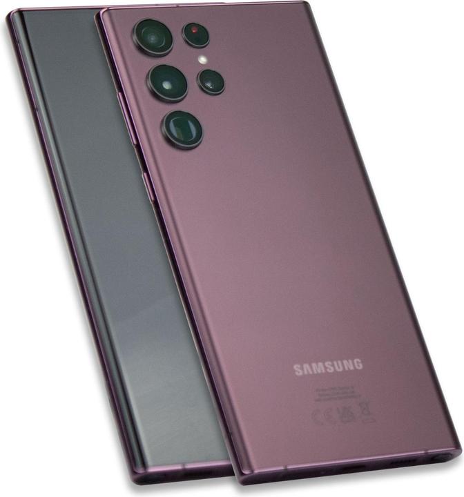 Produktbild Samsung Galaxy S22 Ultra EU (128 GB, Burgundy, 6.80", Dual SIM, 5G)