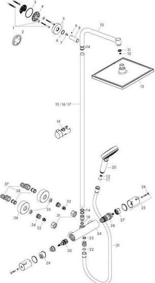 Image du produit hansgrohe Crometta E Duschsystem Chrom