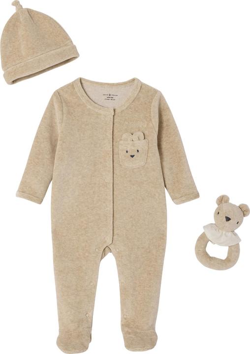 Immagine prodotto Envie de Fraise Set regalo per neonati composto da tutina, cappellino e sonaglio