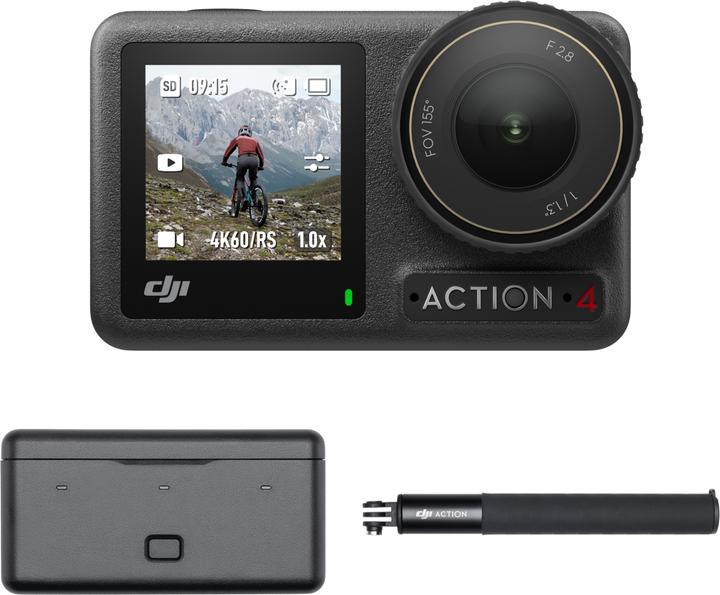 Produktbild DJI Osmo Action 4 Adventure Combo (120p, Bluetooth, WLAN)