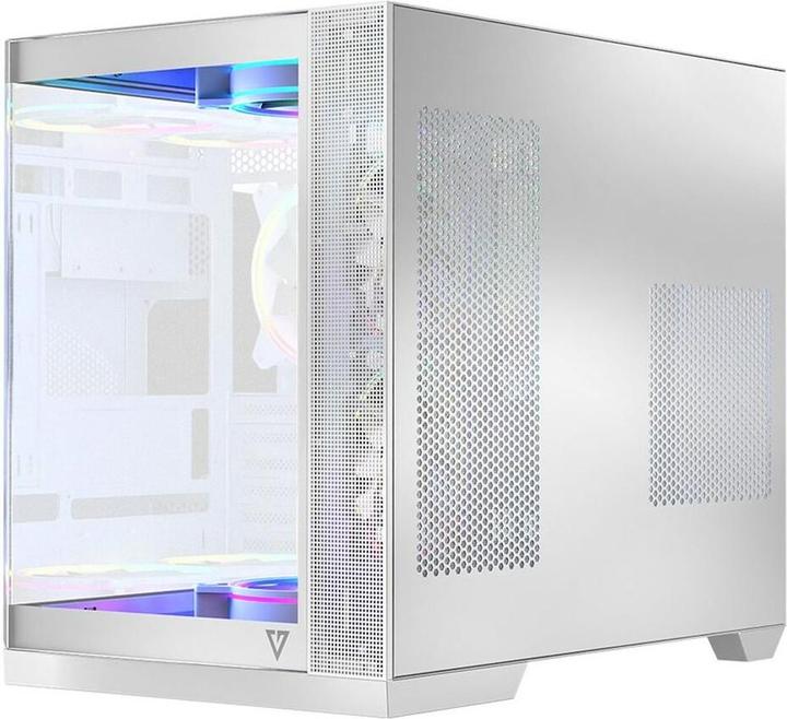 Produktbild Modecom Obudowa Volcano Panorama Apex ARGB 3F biała (AT-PANORAMA-3F-ARGB-20-000000-0002) (ATX, ITX, mATX, Mini-ITX)
