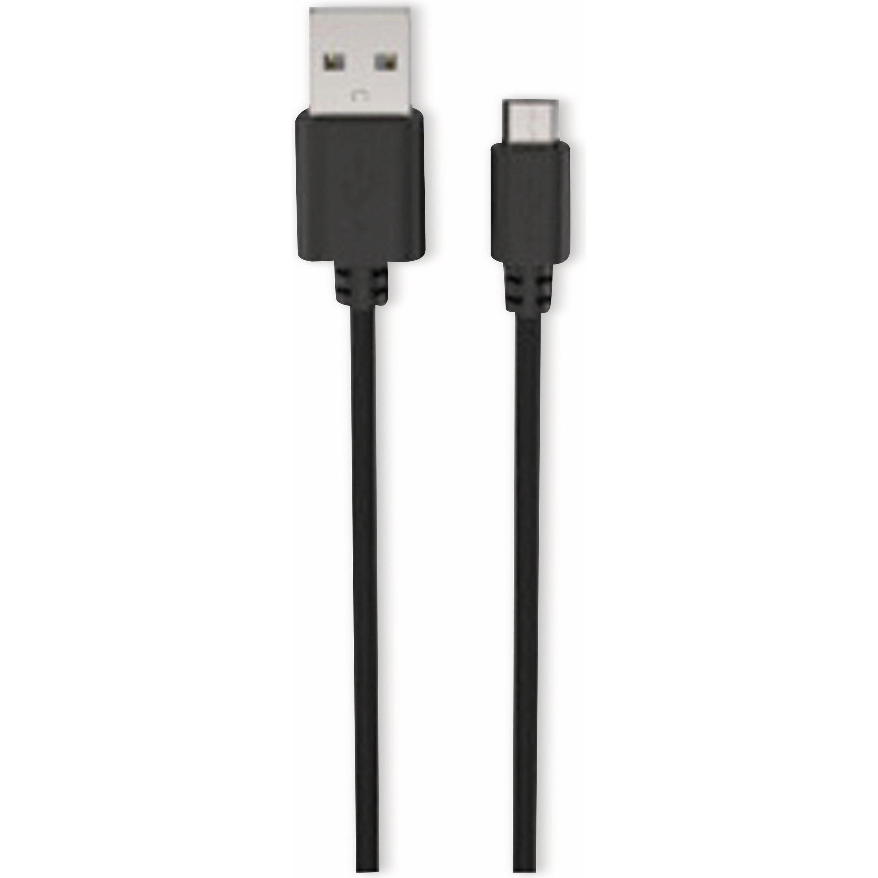 Ansmann Micro-USB Daten und Ladekabel (1 m, USB 2.0), USB Kabel