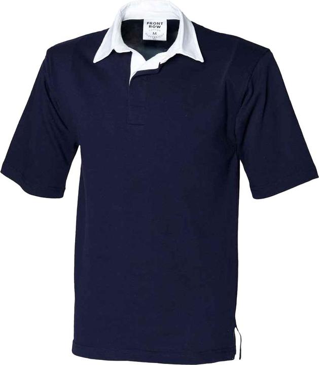 Image du produit Front Row Polo de rugby à manches courtes pour hommes, poids lourd (L)