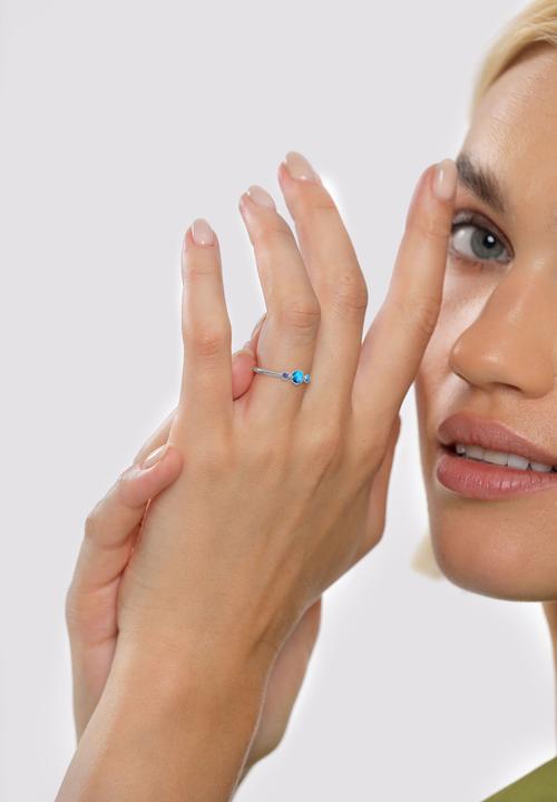 Actual product image Elli Engagement ring (58, 925 Silver)