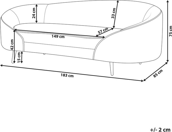 Produktbild Beliani Savar (3-Sitzer)