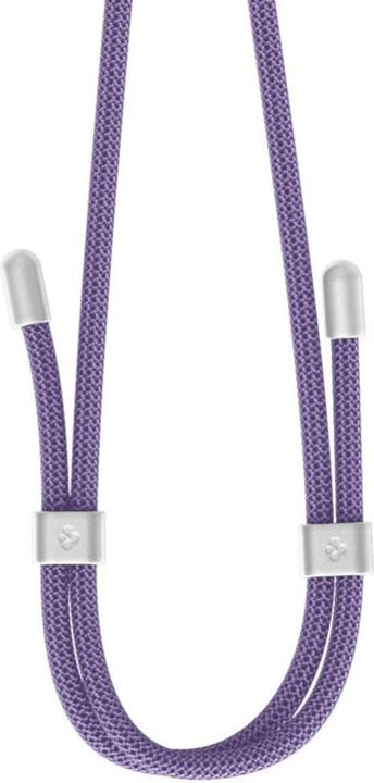 Actual product image Spigen Universal Strap Set Crossbody& Wrist zestaw smyczy do telefonu fioletowy/deep purple AFA