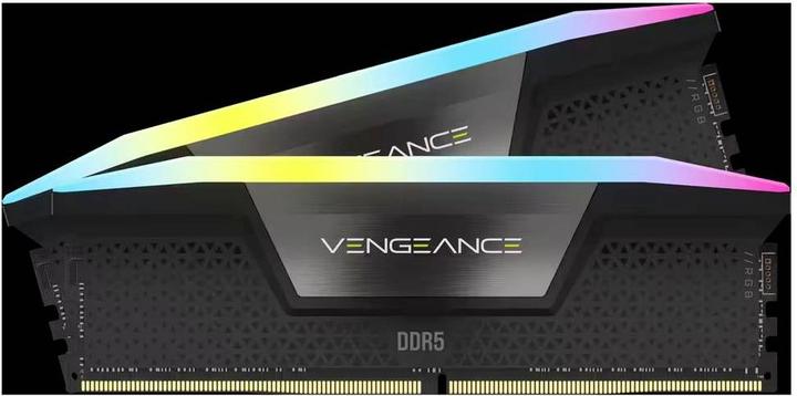 Produktbild Corsair DDR5 48GB PC 6400 CL36 KIT (2x24GB) VENGEANCE RGB retail (2 x 24GB, 6400 MHz, DDR5-RAM, DIMM)