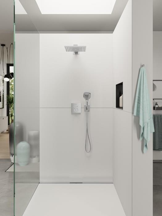 Produktbild hansgrohe HG Wandanschluss FixFit E mit Brausehalter chrom