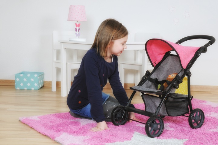 Image du produit Knorrtoys Poussette de poupée Liba - jeans grey