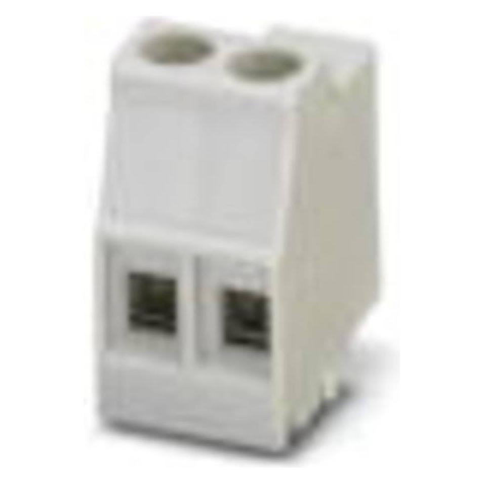 Phoenix Contact MKDSO 2,5/ 2-L KMGY Schraubklemmblock 2.50 mm² Polzahl 2 250 St., Elektronikkabel + Stecker, Grau