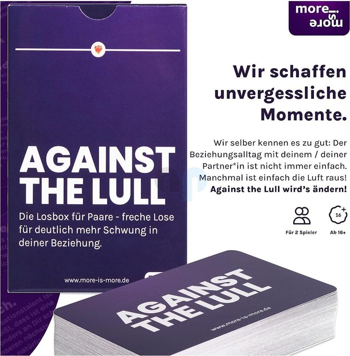 Produktbild More is more AGAINST THE LULL - Die Losbox für Paare (Deutsch)