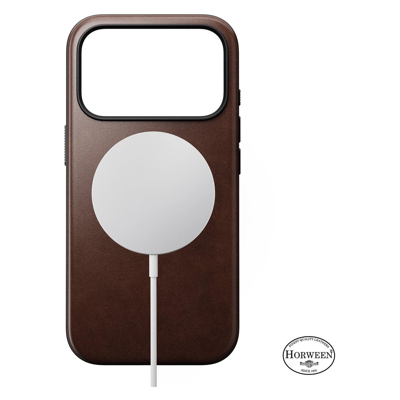 Nomad Modern Leather Case (Apple IPhone 17 Pro), Smartphone Hülle, Braun