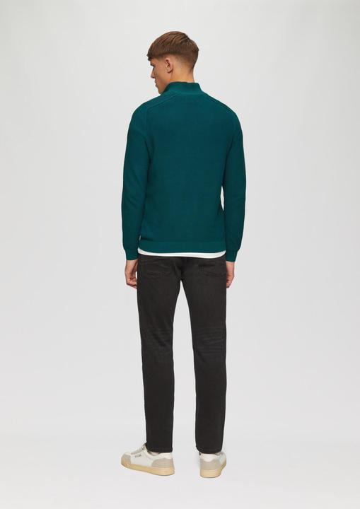 Produktbild S.Oliver Strickpullover Sportiver Strick-Troyer im Fabricmix (L)