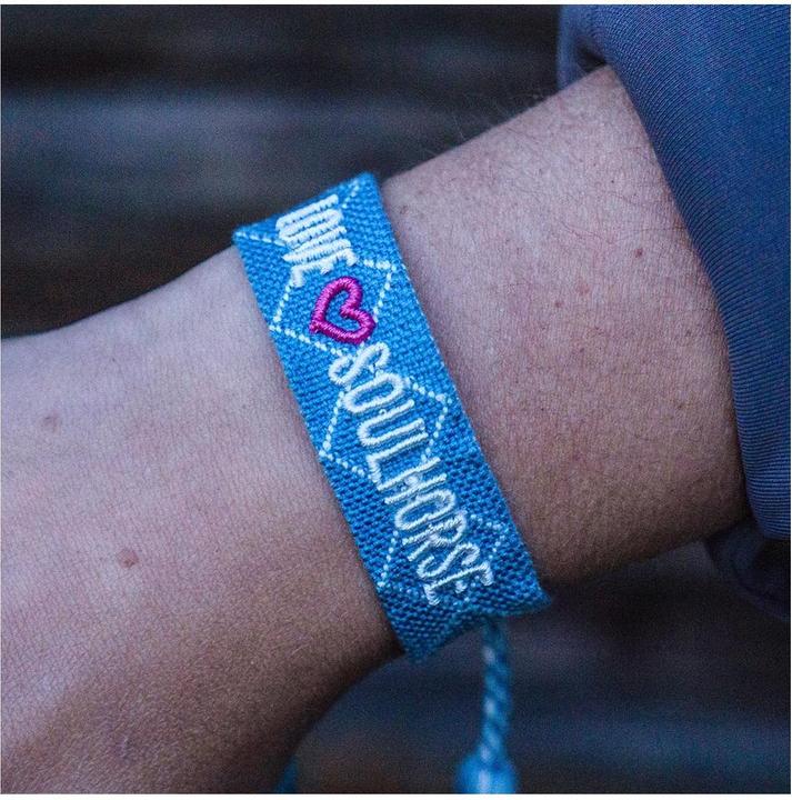 Immagine prodotto Soulhorse Bracciale in tessuto Love (24 cm, Tessuto)