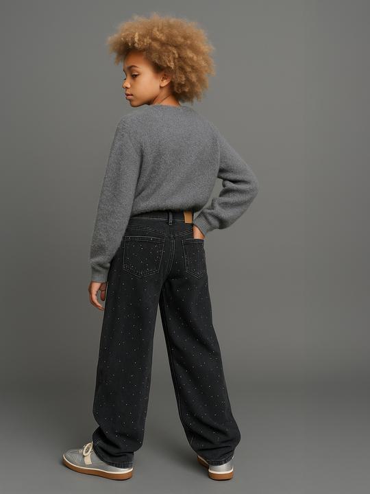 Produktbild Jonen Flauschiger Weihnachts-Pullover Glitzereffekt, Mädchen (140)