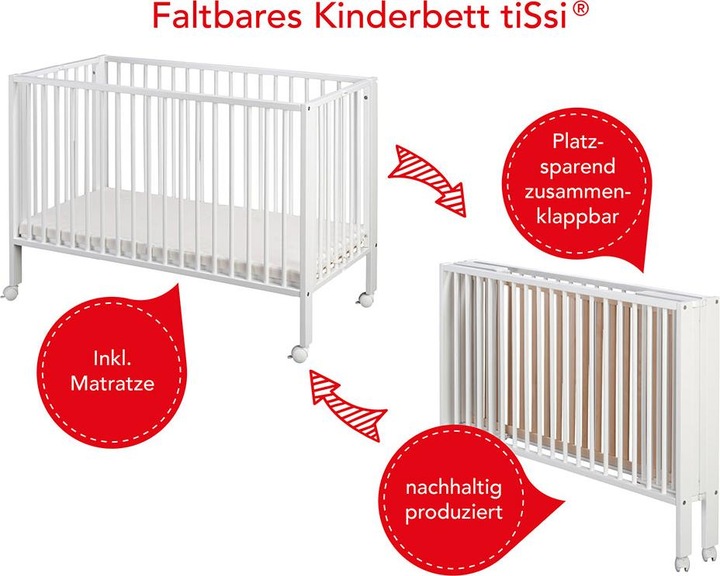 Produktbild Tissi Faltbett (60 x 120 cm)