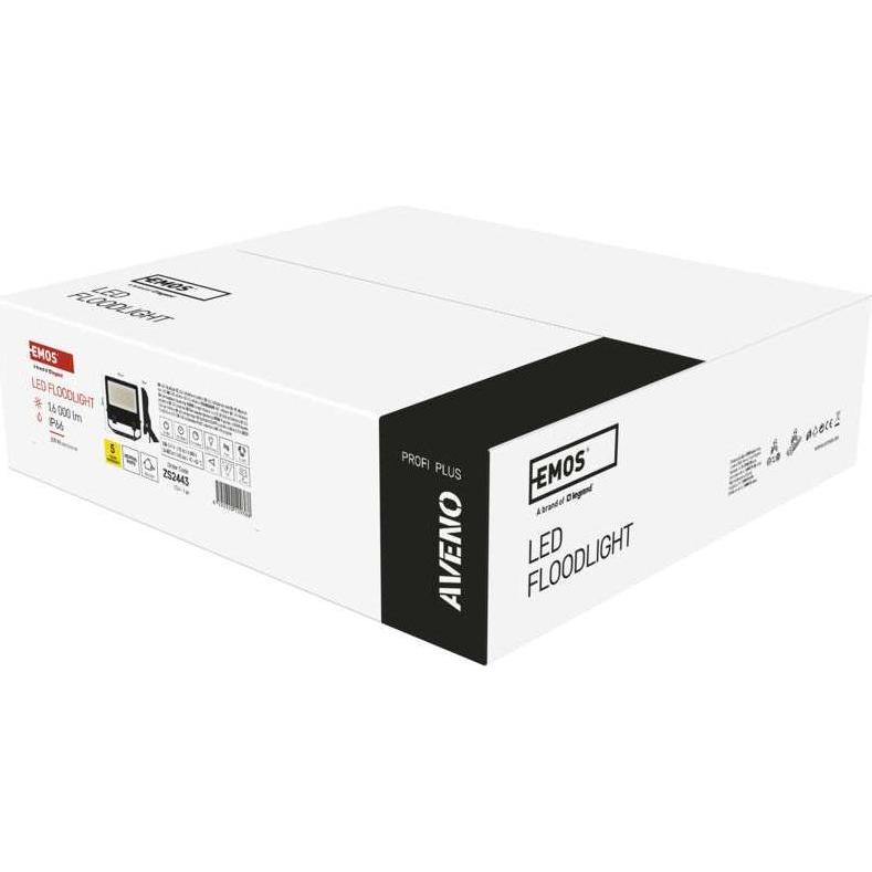 Thumbnail - Emos, Wandleuchte + Deckenleuchte, LED-Strahler AVENO schwarz, 100W neutralweiss (16000 lm)