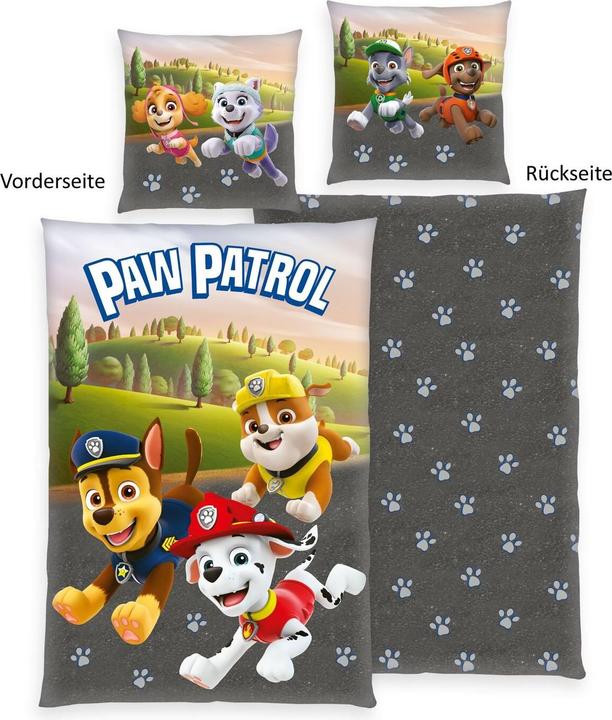 Actual product image Herding Paw Patrol - Renforcé Bettwäsche - 80 x 80 cm / 135 x 200 cm (135 x 200 cm, 80 x 80 cm)