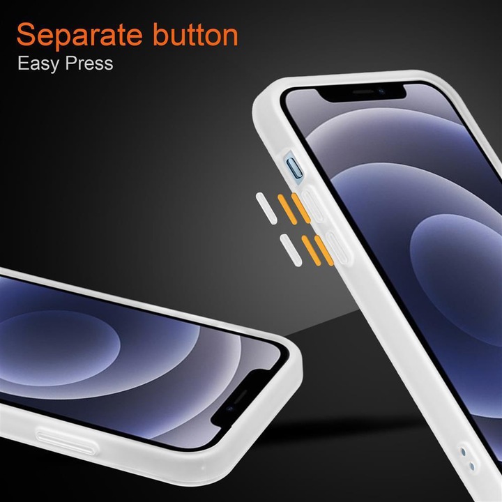 Produktbild Cadorabo Hybrid Matt Cover (Apple iPhone 12, Realme 12 Pro+)