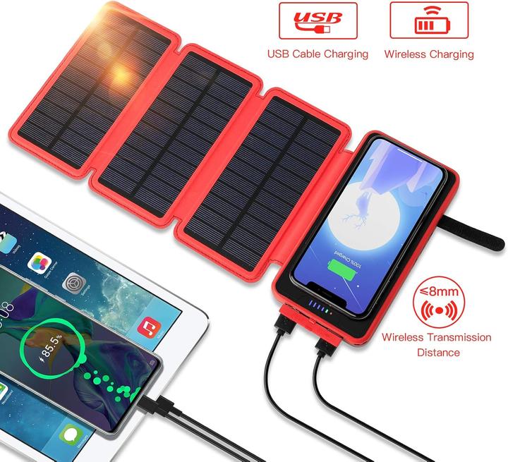 Produktbild Powobest Solar-Handy-Ladegerät (20000 mAh)