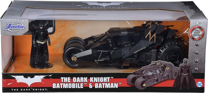 Actual product image Jada Batman The Dark Knight with Batmobile car 1:24