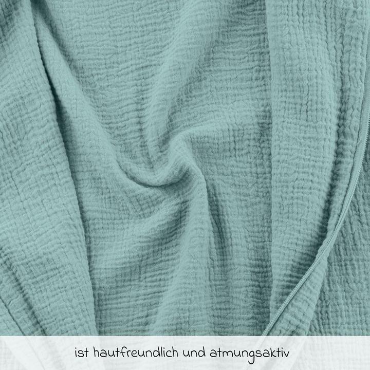Actual product image La Loona LaLoona sleeping bags summer sleeping bag muslin / gauze - Mint - (90 cm, 0.5 TOG, Summer)