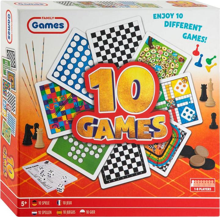 Image du produit Grafix Boîte de jeu de société classique 10in1