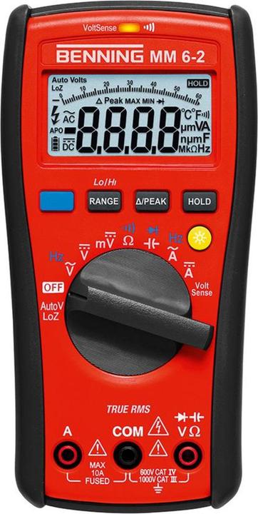 Produktbild Benning Hand-Multimeter digital MM 6-2 (CAT III 1000V, CAT IV 600V)