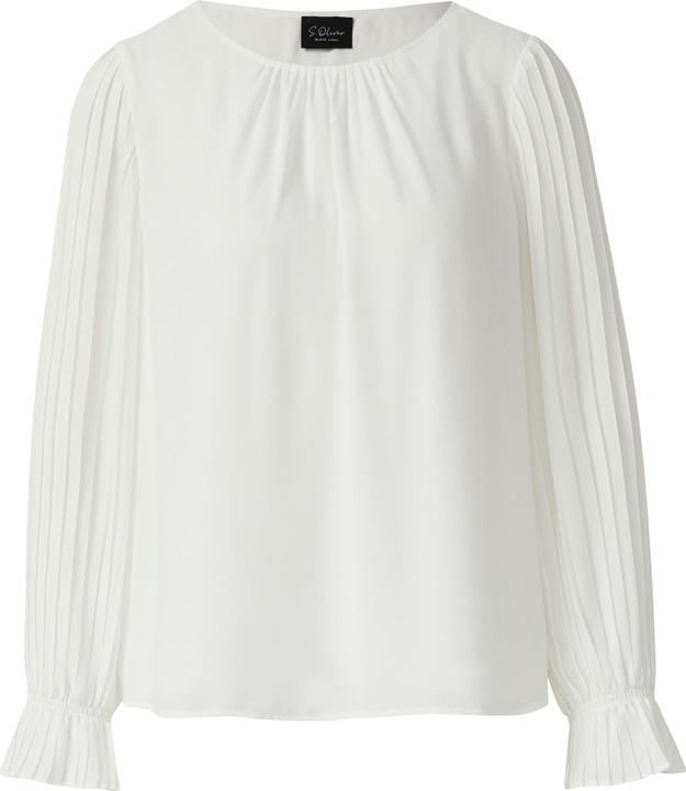 Immagine prodotto s.Oliver Bluse Festliche Bluse: Regular Fit mit U-Boot-Ausschnitt & Volantärmeln (44)