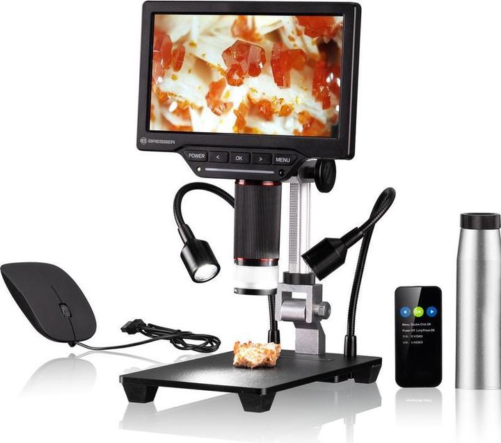 Bresser Digitale Microscoop - Met LCD-scherm - Digitale Zoom 2 tot 44x - HDMI-, USB(UVC)- of WIFI-output