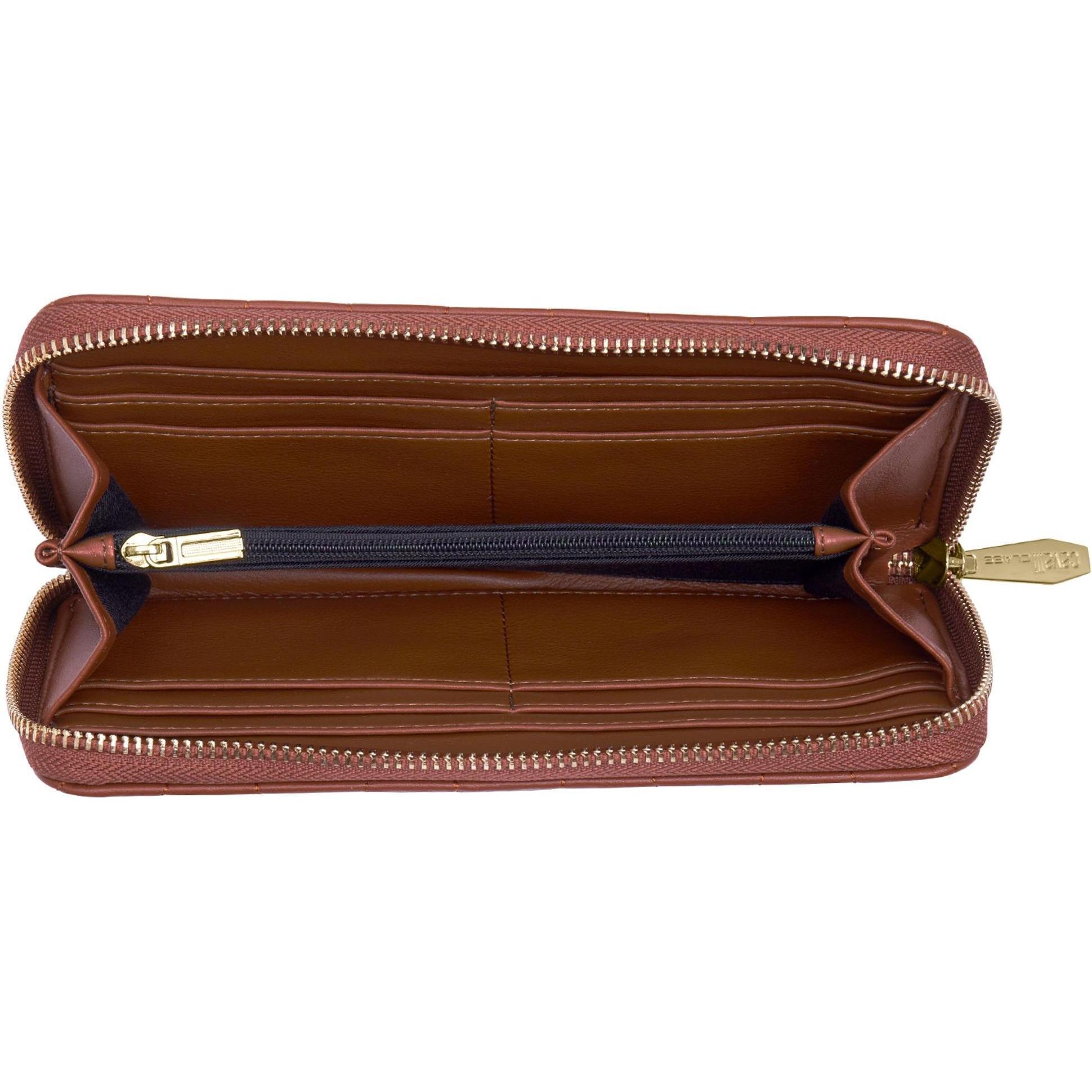 Thumbnail - Cavalli Class, Damen, Portemonnaie, Geldbörse 19.5 cm, Braun