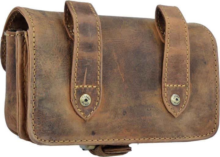 Actual product image Greenburry Vintage Military Belt Bag Leather 16 cm