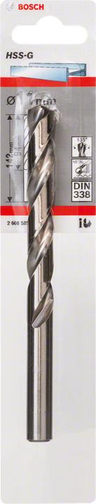 Immagine prodotto Bosch Professional Zubehör Trapano per metallo HSS-G, DIN 338, 11 x 94 x 142 mm, confezione da 1 pezzo (11 mm)