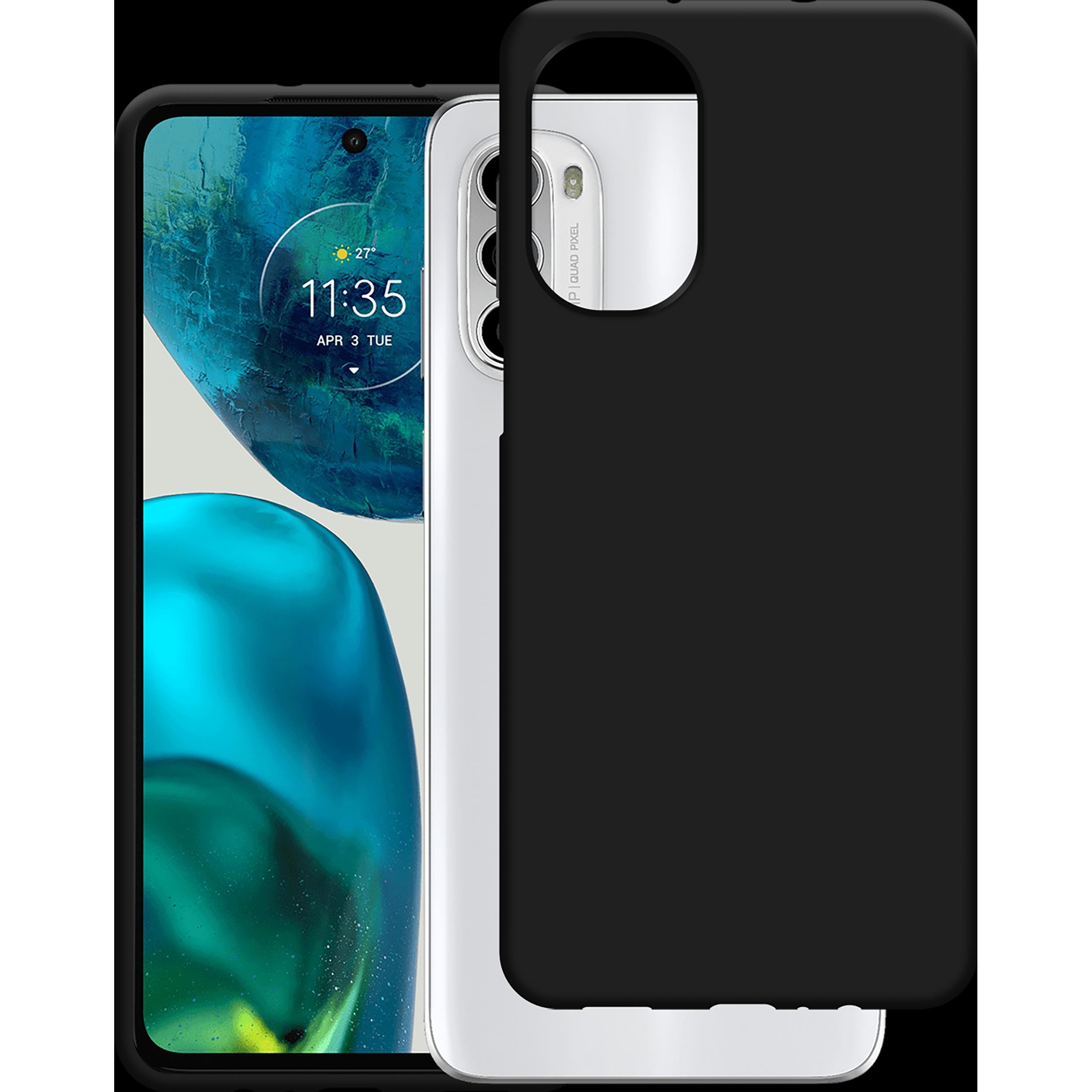 Cazy Silikon Hülle Kompatibel mit Motorola Moto G52 - Soft TPU Schutz - (Motorola Moto G52), Smartphone Hülle, Schwarz