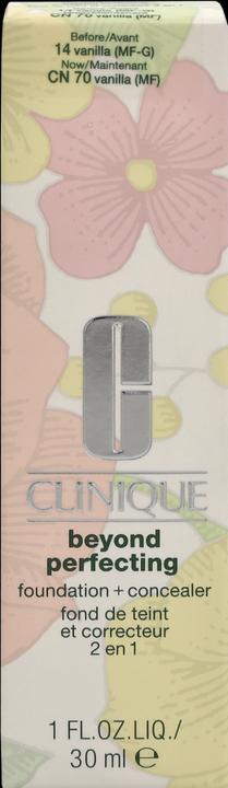 Actual product image Clinique Beyond Perfecting Foundation + Concealer (CN70 Vanilla)