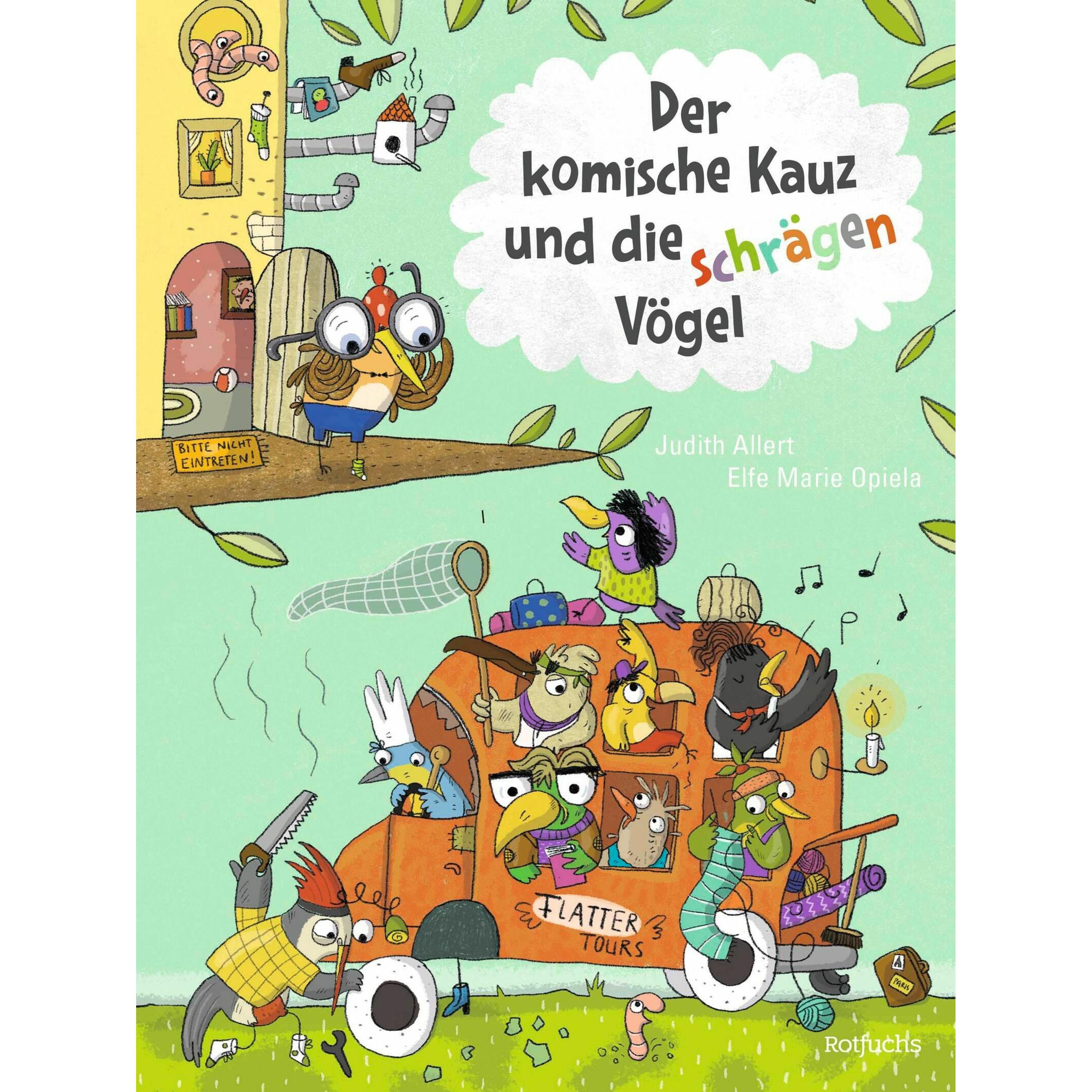 Der komische Kauz und die schrägen Vögel, Kinderbücher von Judith Allert