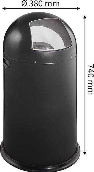 Actual product image kaiserkraft Push waste collectors (40 l)