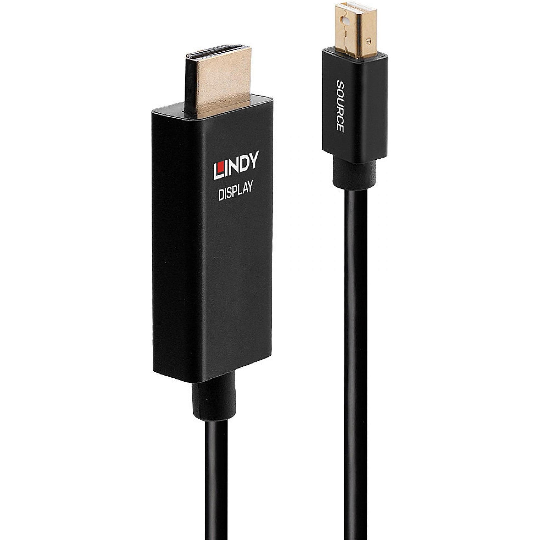 Lindy Videokabel DisplayPort / HDMI (2 m, Andere), Video Kabel
