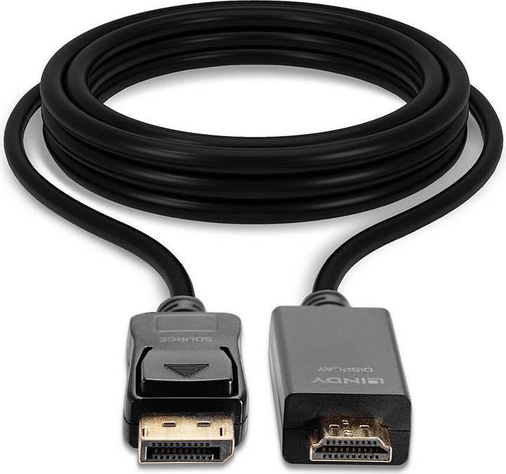 Produktbild Lindy DisplayPort — HDMI (Typ A) (1 m, HDMI, DisplayPort, 1.4)