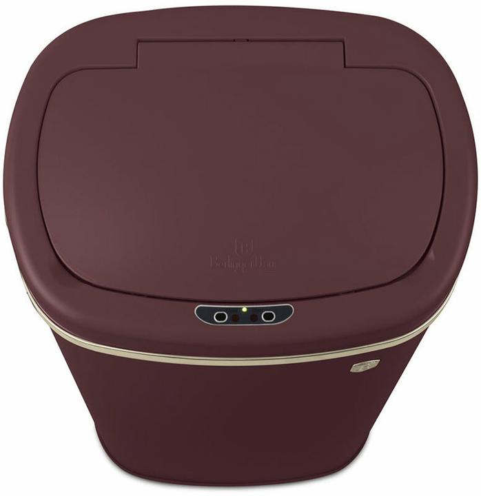 Immagine prodotto BerlingerHaus Cestino in metallo di design, con sensore, 58l, bordeaux (58 l)