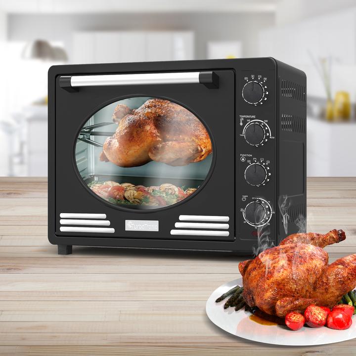 Actual product image TurboTronic By Z-Line EV35R Retro Electric Oven - 35 litre - Zwart